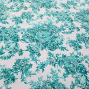 silver teal cotton