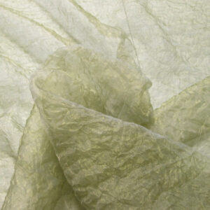 Sage Green Crinkle Organza