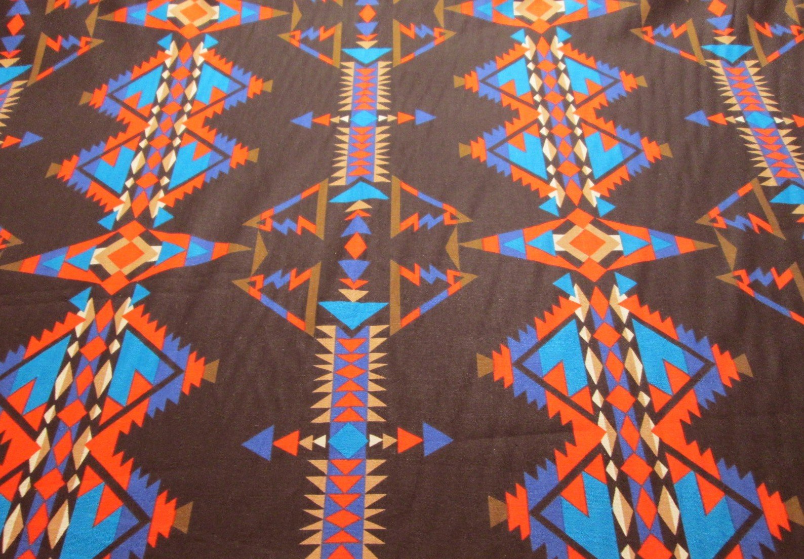 Hav Korrupt Skat Black Hoffman Southwest Indian Navajo Print | Vintage