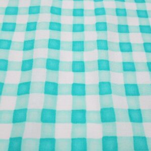 turquoise checks