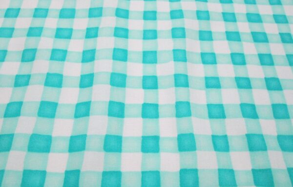 turquoise checks