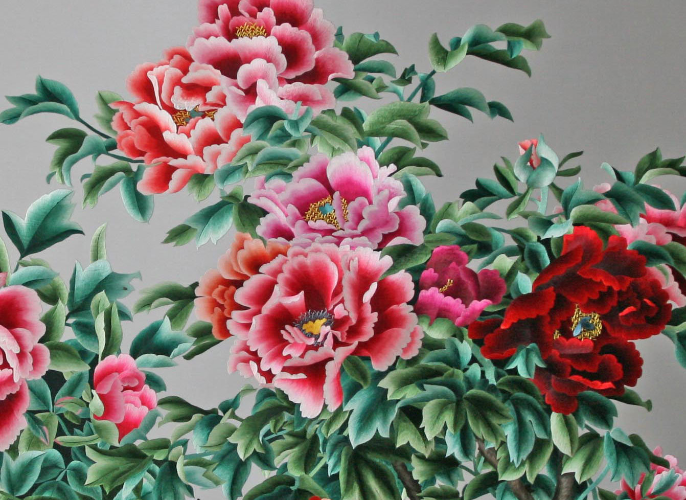 Chinese Embroidered Flowers