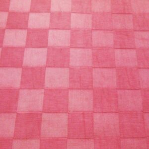 Pink on pink checks decorator Fabric