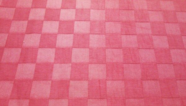 Pink on pink checks decorator Fabric